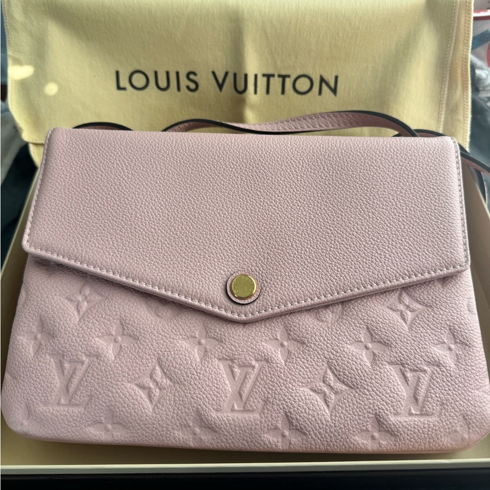Authentic Louis Vuitton Empreinte Twice Rose Ballerine - Picture 1 of 12